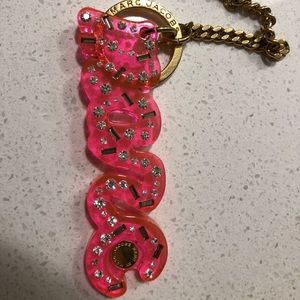 Marc By Marc Jacobs Neon Pink Acrylic Keychain
